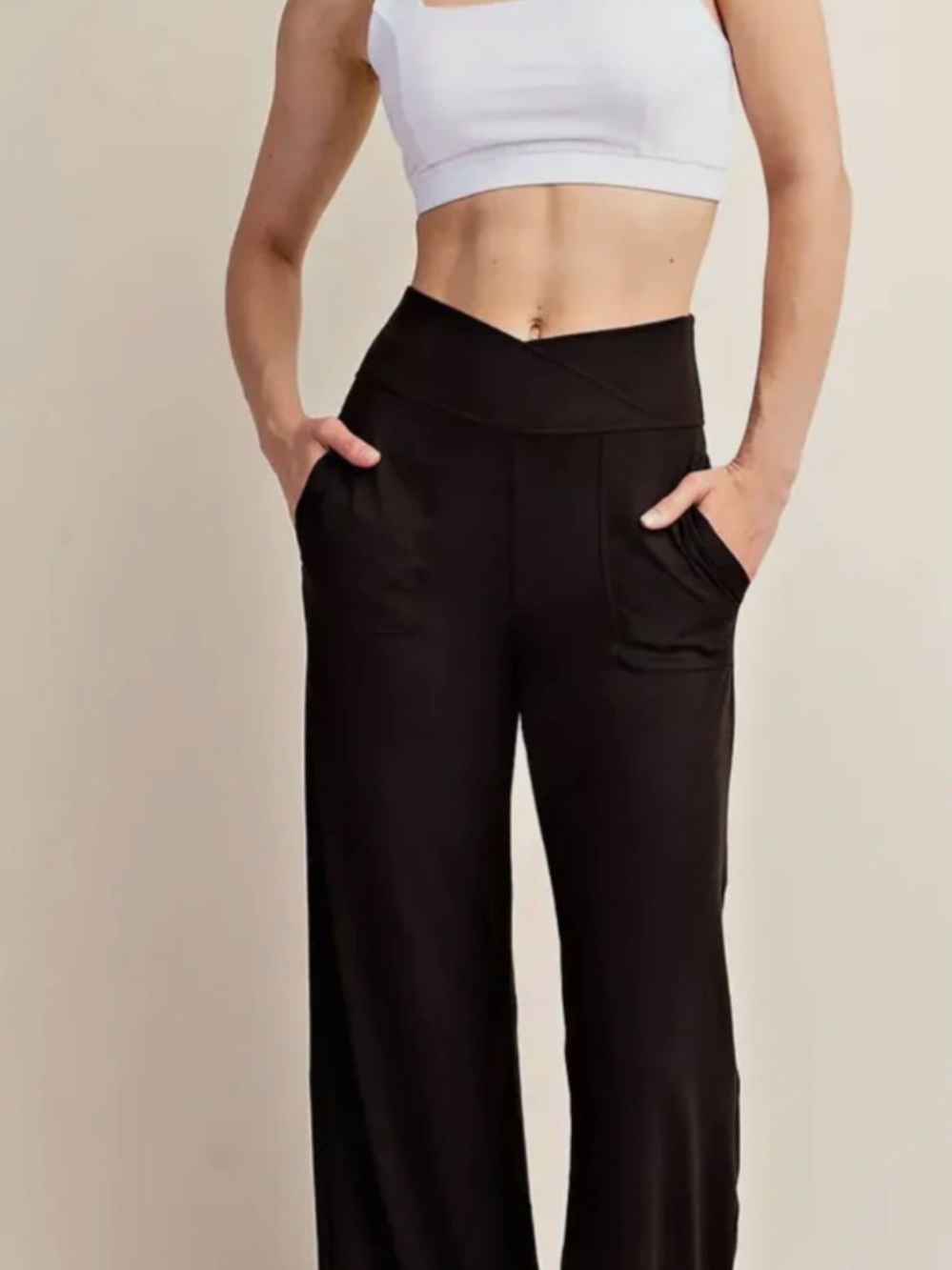 As revival Rae Mode v waist wide leg lounge pants